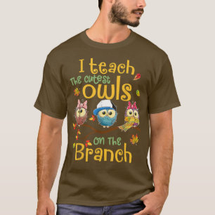 T-shirt J'Enseigne Les Chouettes Les Plus Cuttes Sur La Br