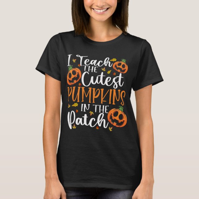 T-shirt J'Enseigne Les Citrouilles Les Plus Couteux Dans L (Devant)