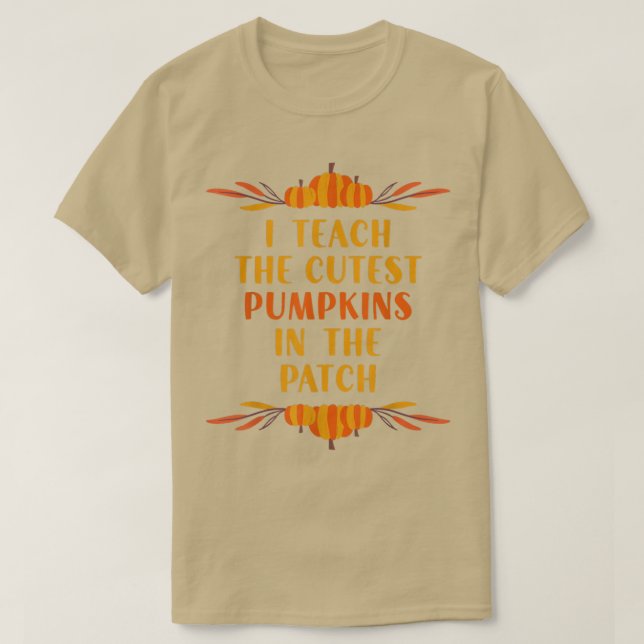 T-shirt J'Enseigne Les Citrouilles Les Plus Couteux Dans L (Design devant)