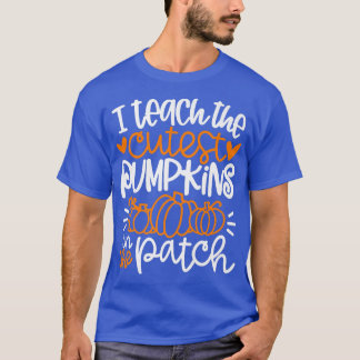 T-shirt J'Enseigne Les Citrouilles Les Plus Cuttes Dans La