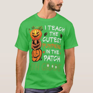 T-shirt J'Enseigne Les Citrouilles Les Plus Cuttes Dans Le