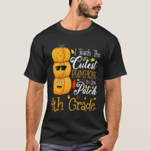 T-shirt J'Enseigne Les Citrouilles Les Plus Cuttes En 4e A