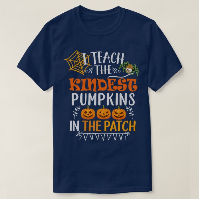 T-shirt J'Enseigne Les Citrouilles Les Plus Géniaux Dans L (Design devant)