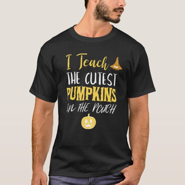 T-shirt J'enseigne les citrouilles les plus mignons dans l (Devant)