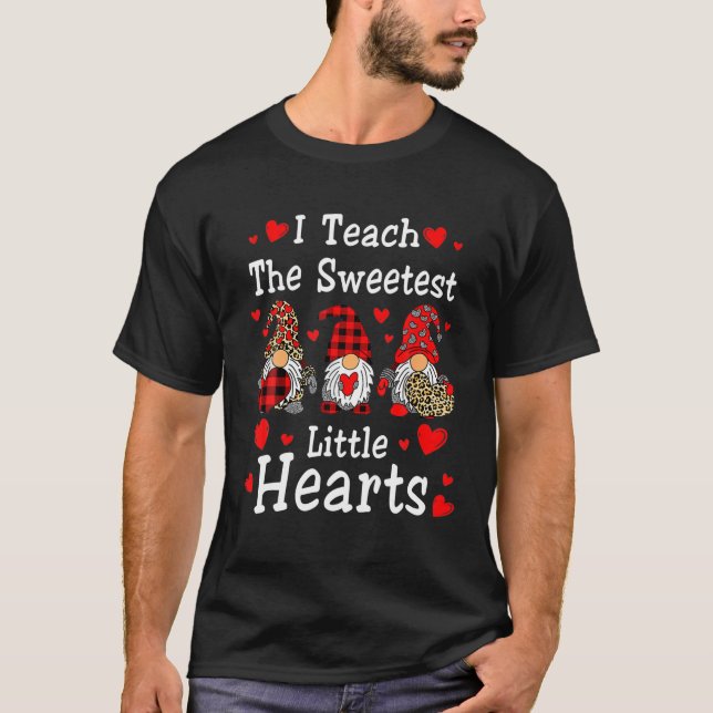 T-shirt J'Enseigne Les Coeurs Les Plus Doux Gnomes Enseign (Devant)