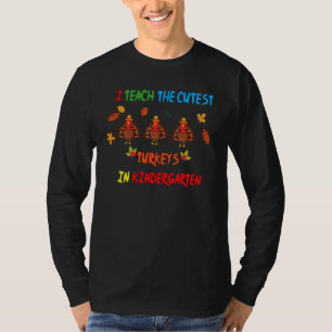 T-shirt J'Enseigne Les Dindons Les Plus Couteux De La mate