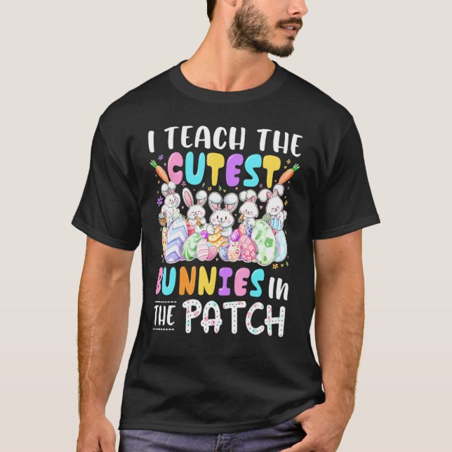 T-shirt J'Enseigne Les Lapins Les Plus Couteux Dans Le Pat (Devant)