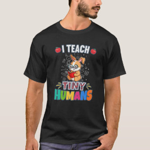 T-shirt J'Enseigne Les Minuscules Humains Enseignant Prima