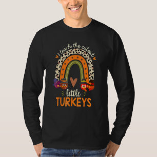 T-shirt J'Enseigne Les Petites Dindons Les Plus Croustilla