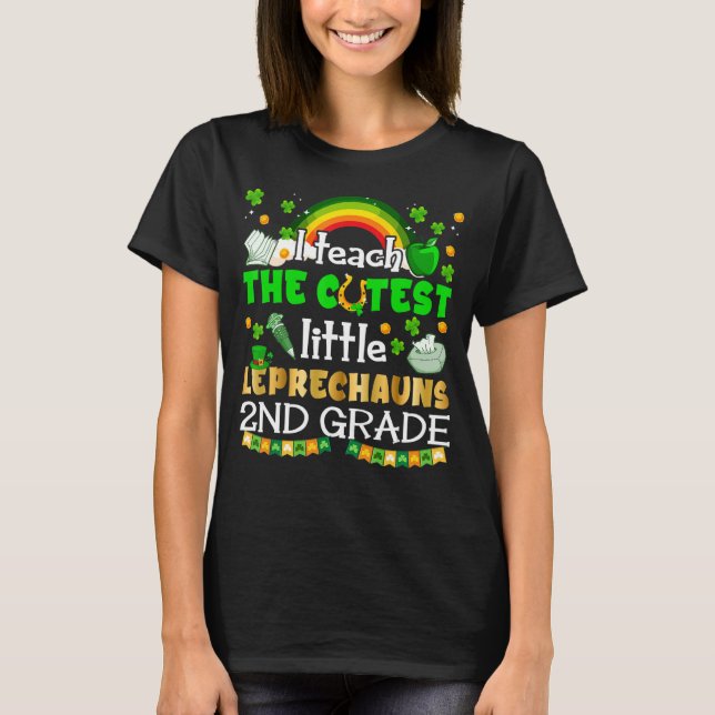 T-shirt J'Enseigne Les Petits Leprechauns Les Plus Cuttes  (Devant)