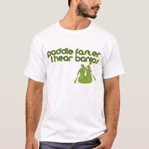 T-shirt J'entends la palette de banjos plus rapidement
