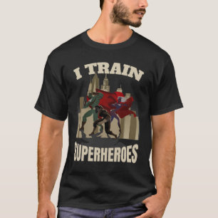 T-shirt J'Entraîne Superhéros Personal Trainer Fitness C