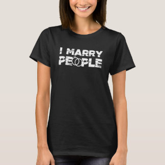 T-shirt J'épouse la cérémonie Mariage de mariage du peuple