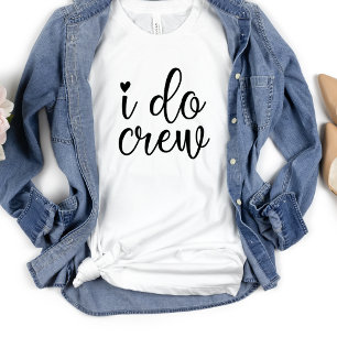 T-shirt J'équipe drôle de cœur blanc enterrement de vie de
