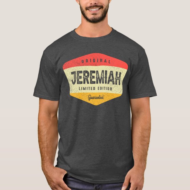T-shirt Jeremiah Nom personnalisé - Drôle Jérémie (Devant)