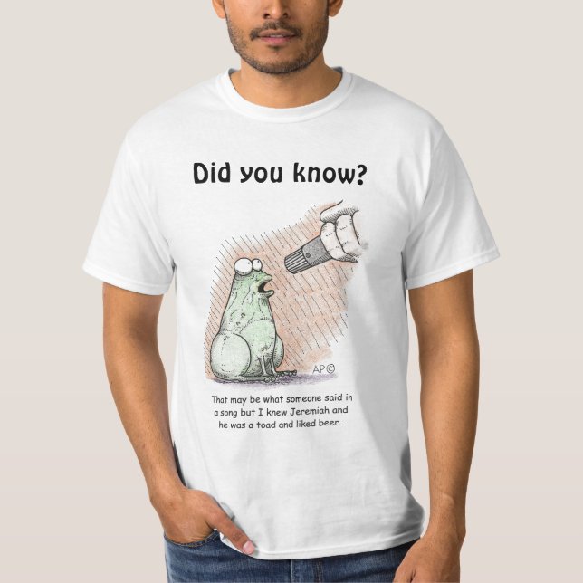T-shirt Jérémie le crapaud, avez-vous su ? (Devant)
