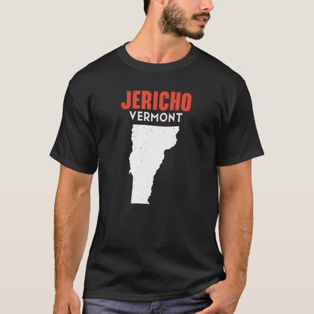 T-shirt Jericho Vermont USA State America Travel Vermono (Devant)