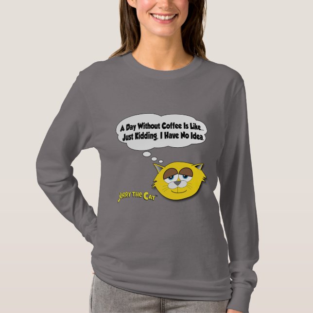 T-shirt Jerry La Chatte Femme Longueur Manche Chemise (Devant)