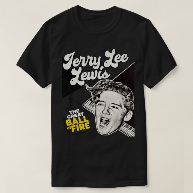 T-shirt Jerry Lee Lewis La grande balle du feu (Design devant)