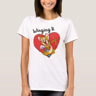 T-shirt Jerry Mouse habillée en Saint Valentin
