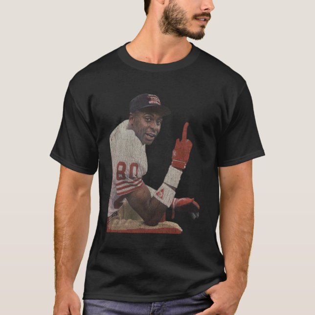 T-shirt Jerry Rice Flipping The Bird San Fransisco (Devant)