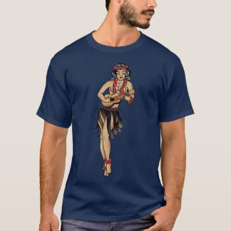 T-shirt Jerrysraditional Aloha Hula Girls In Hawaii Patter