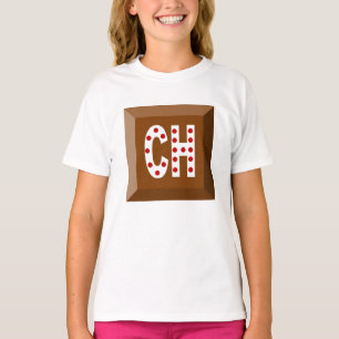 T-Shirt Jersey Blanc SUISSE SCHOKOLADE BONBONS