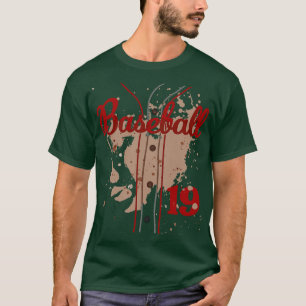 T-shirt Jersey De Baseball Numéro 19 Enfants Baseball Unif