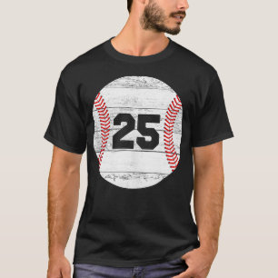 T-shirt Jersey de baseball vintage numéro 25