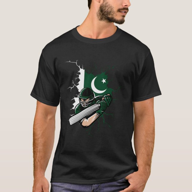 T-shirt Jersey De Cricket 2020 Au Pakistan Pour Le Cricket (Devant)