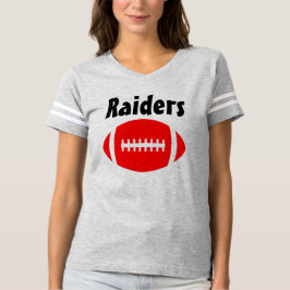 T-shirt Jersey de football rouge avec nom et numéro d'équi