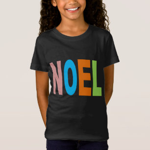 T-Shirt Jersey fein schwarz Design NOEL