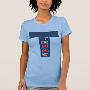 T-shirt jersey fin bleu ciel TEXAS