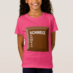 T-shirt jersey fin rose pour filles SCHWEIZ (CH)
