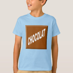 T-Shirt Jersey graue Kinder Design SCHOKOLADE