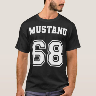 T-shirt Jersey Style Classic Mustang 68 1968 Horse Airplan