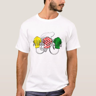 T-shirt Jerseys de recyclage point de polka de vert jaune