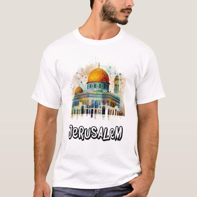 T-shirt Jérusalem Al Quds Paix Justice et Liberté (Devant)