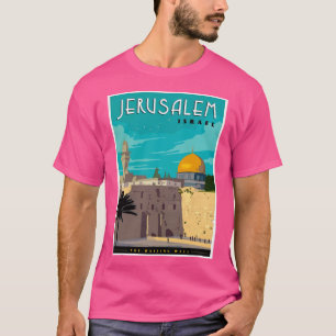 T-shirt Jérusalem Israël Vintage voyage Publicité Imprimer