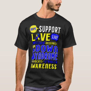 T-shirt J'espère Amour Monde Journée du syndrome de Down F