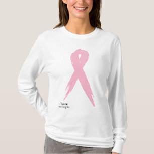 T-shirt j'espère - le ruban rose