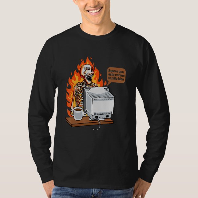 T-shirt J'Espère Que Ce Courriel Vous Trouve Bien Hallowee (Devant)