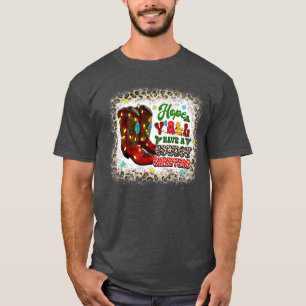 T-shirt J'espère que vous avez un Cowboy Noël Santa Hat Jo