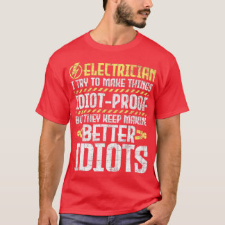 T-shirt J'Essaie De Faire Les ChosesElectricien Electroniq