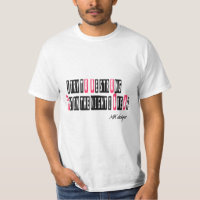 j'essaie d'être forte typo t shrit