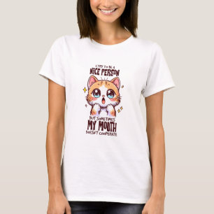 T-shirt J'Essaie D'Être Une Personne Sympa