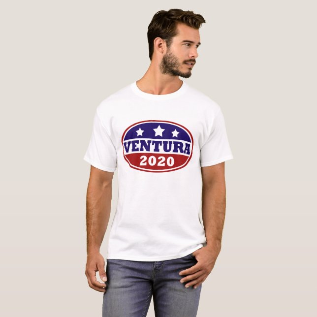 T-SHIRT JESSE VENTURA POUR LE PRÉSIDENT 2020 (Devant entier)