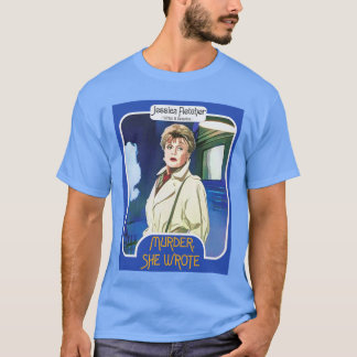T-shirt Jessica Fletcherrading Card Murder She Wrote Fan A