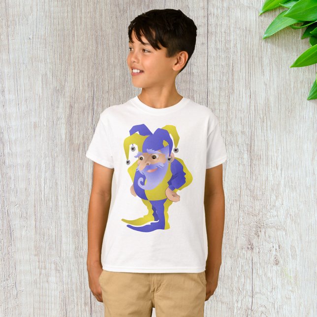 T-shirt Jester Violet Et Vert (Créateur téléchargé)