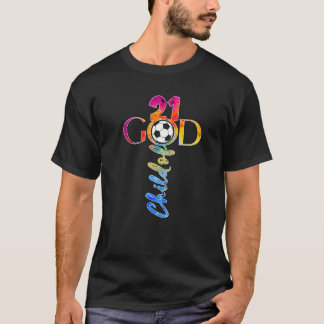 T-SHIRT JESUS 21 ANS ENFANT DE DIEU FOOTBALL 21E ANNIVERSA
